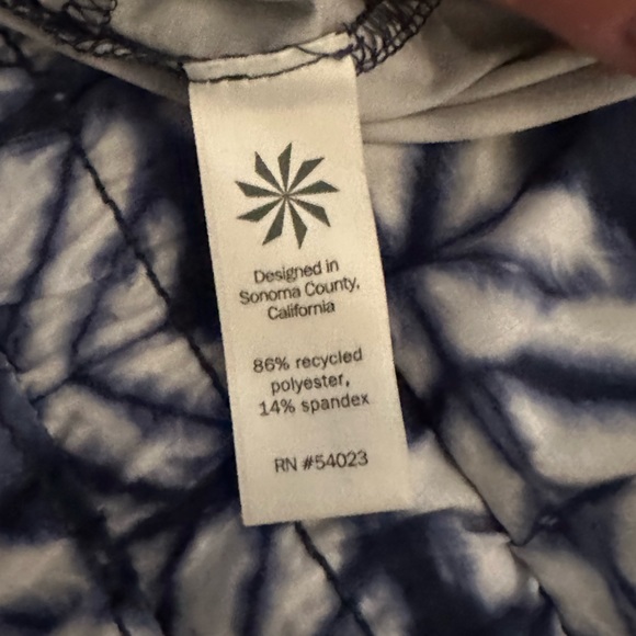 EUC Athleta Romper Blue Batik - Picture 6 of 8